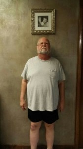Ron in January at the beginning of his weight loss journey